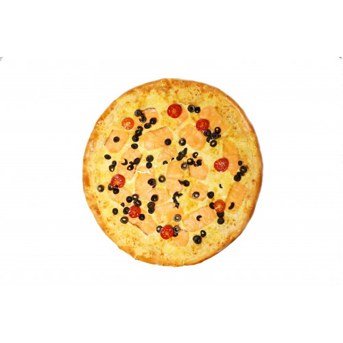 Пицца с лососем